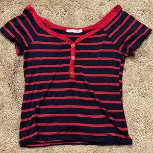 Caution To The Wind Cropped Short Sleeve